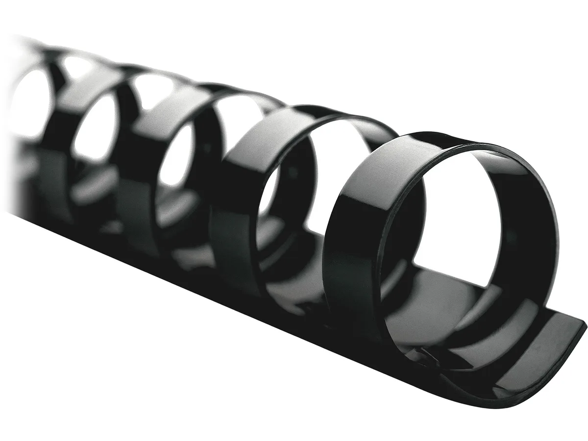 GBC GBC 4000068 CombBind Binding Spines 1/2" 85 Sheet Black 100/Box — product photo