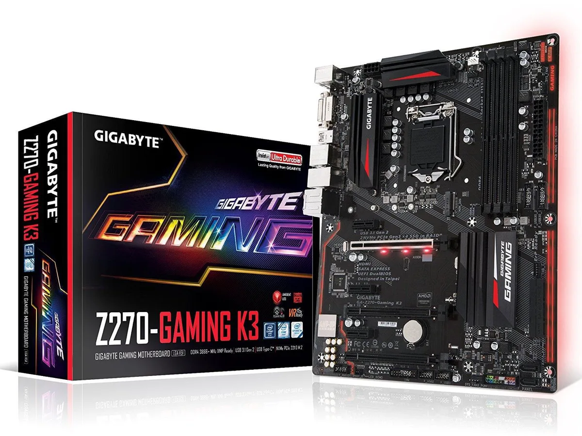 GIGABYTE GIGABYTE GA-Z270-Gaming K3 LGA1151 2-Way Crossfire ATX DDR4 Intel motherboard — product photo