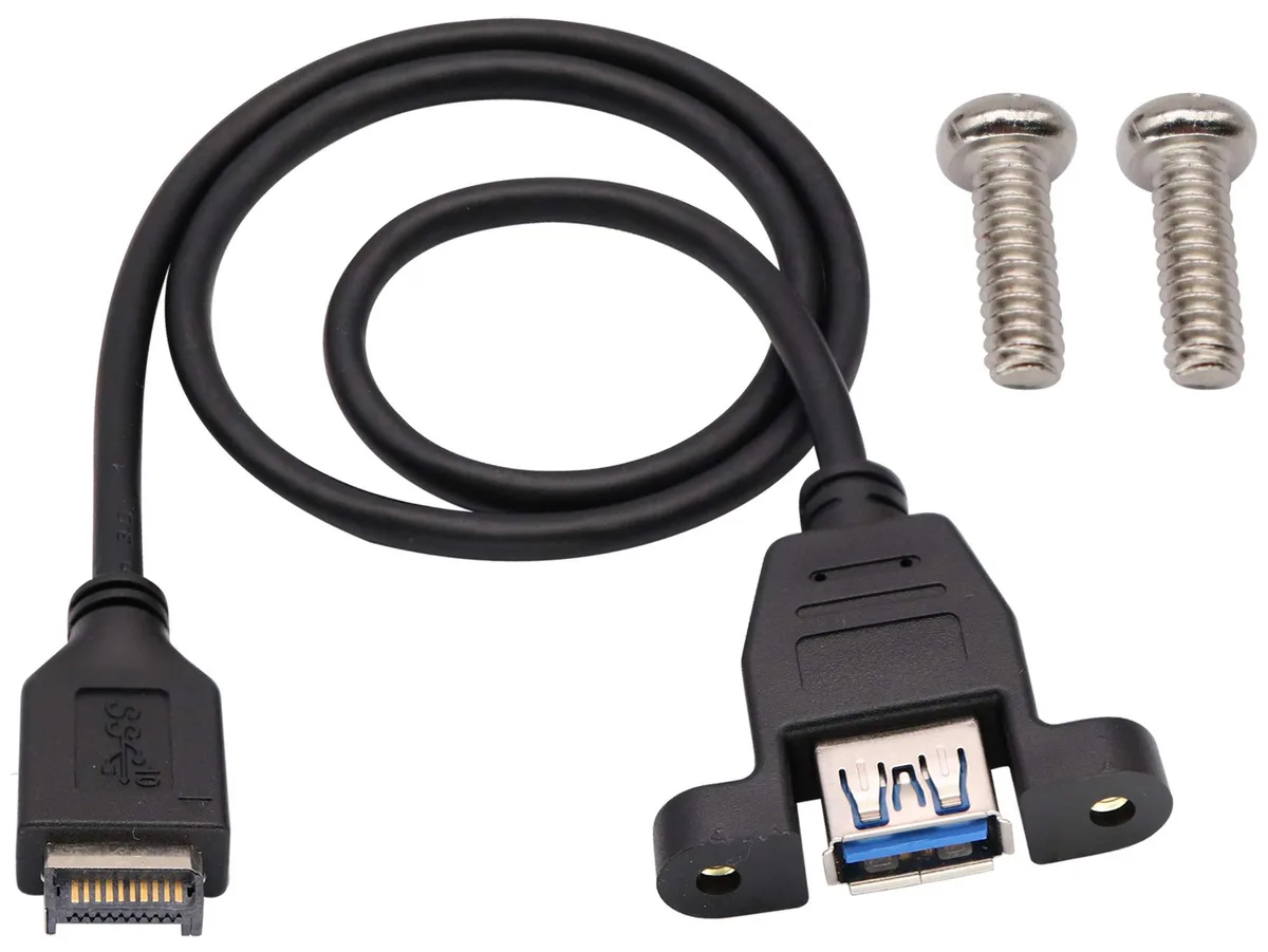 Vszerda Vszerda USB 3.1 Front Panel Header to USB 3.0 Type-A Female Extension Cable 50cm — product photo