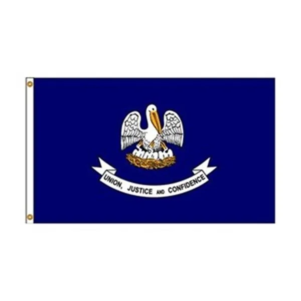 Louisiana state flag 4 by 6 feet nylon with grommets