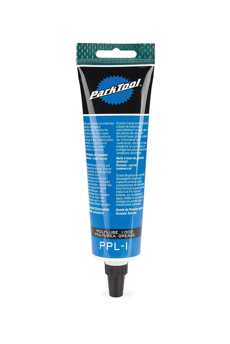 White 4 oz tube with blue label standing upright