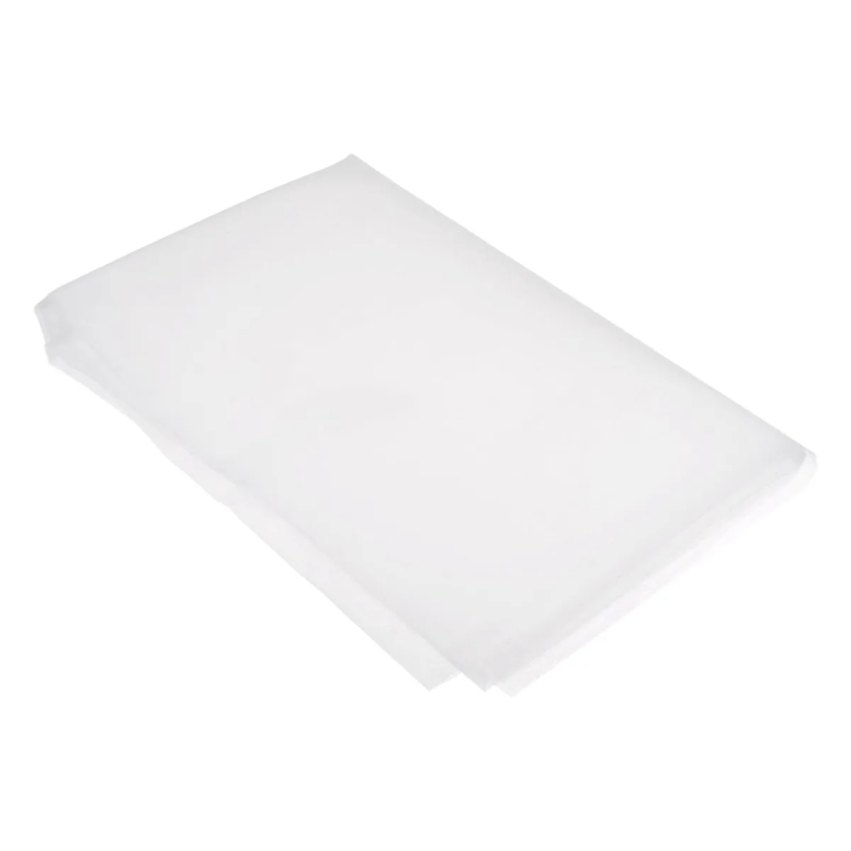 Square white nylon mesh sheet, 39 by 39 inches, 100 mesh rating