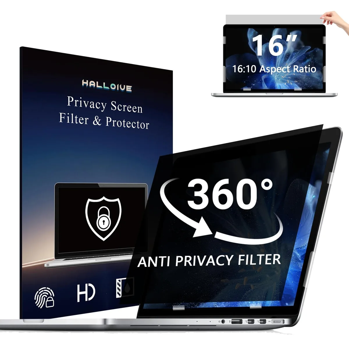 Adafruit Adafruit 4-Way Privacy Screen Shield 16 Inch 16:10 2 in 1 accessory — product photo