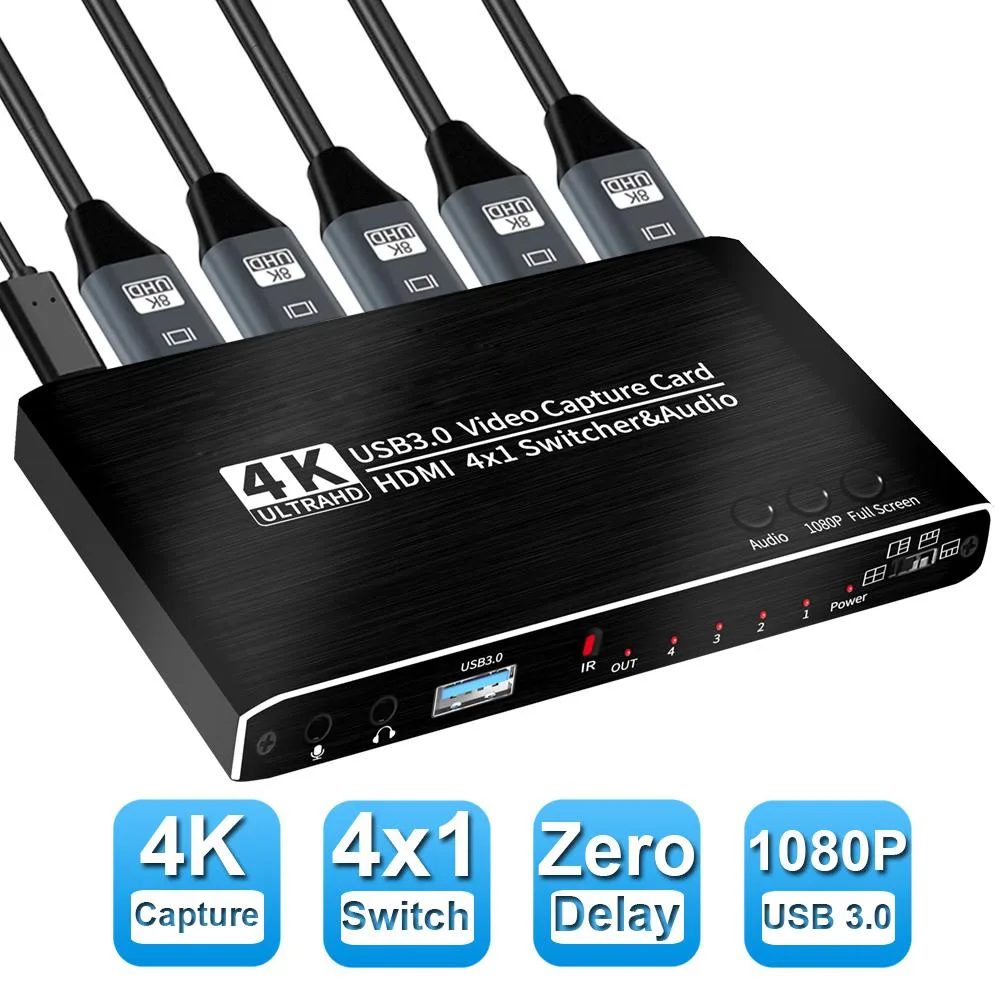ESTONE ESTONE OZC7 4×1 HDMI 4K@30Hz USB 3.0 Video Capturing Device — product photo