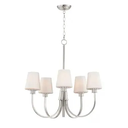 Maxim Maxim 11825SWSN Shelter 5-Light 27" Satin Nickel Chandelier — product photo