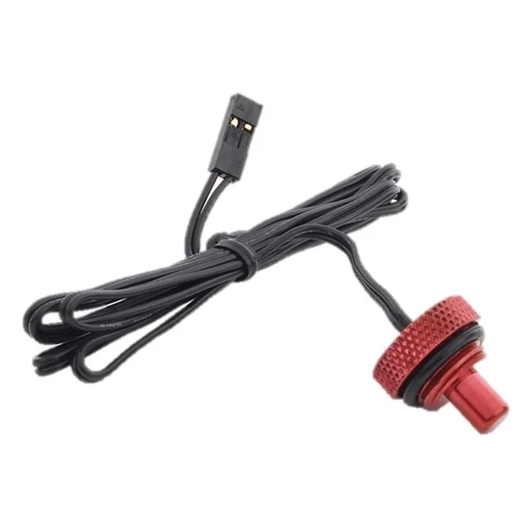 Bitspower G1/4 inch temperature sensor stop fitting in deep blood red finish