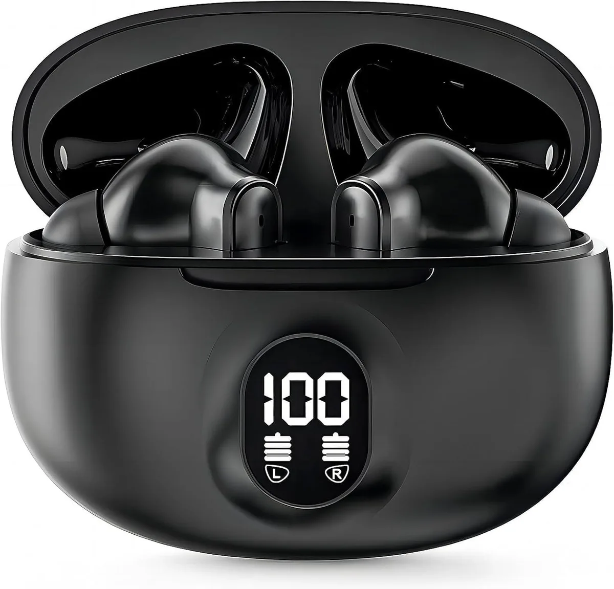 CAGPMEOL S20 In-Ear Wireless Earbuds Bluetooth 5.3 48h Black — product photo