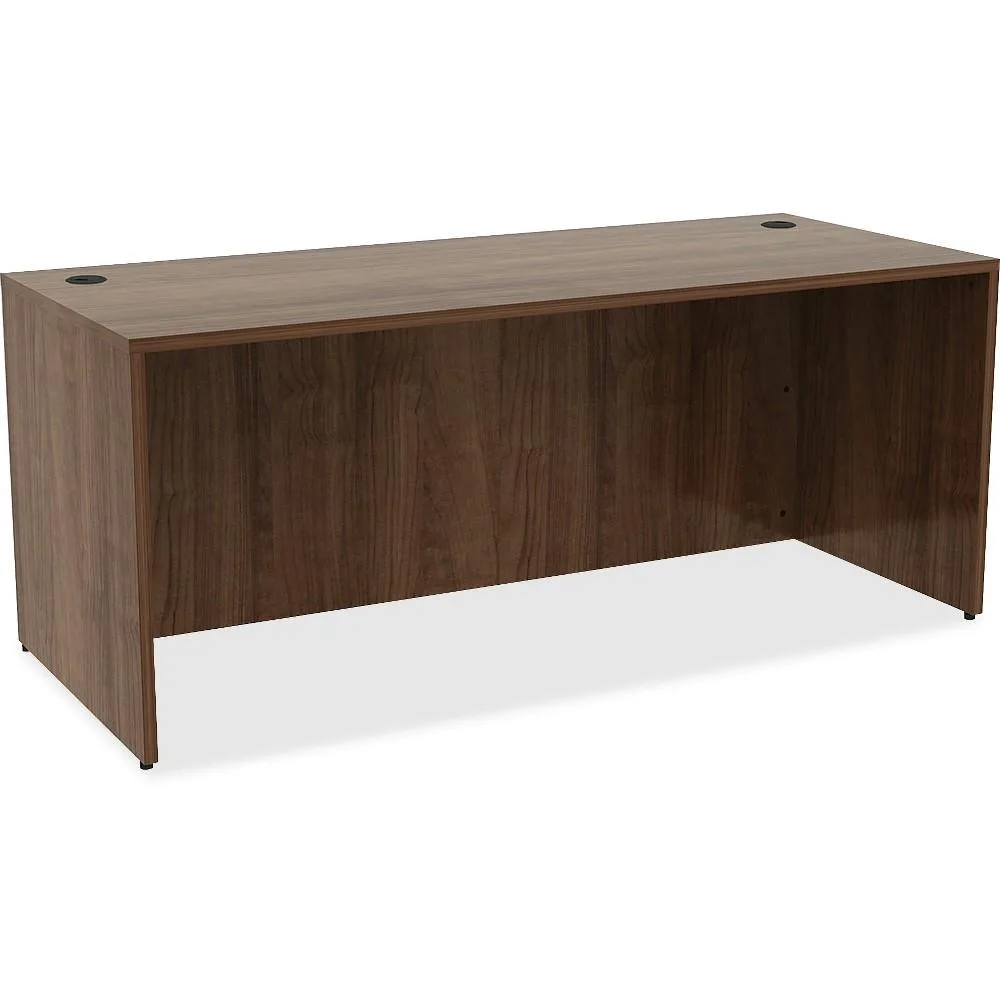 Lorell Lorell LLR69536 Desk 72" x 30" x 29.5" Walnut Laminate — product photo