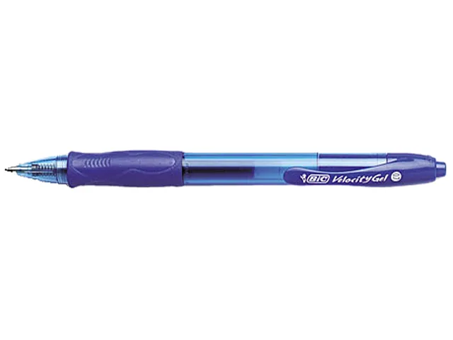 BIC BIC RLC11BE Velocity Retractable Gel Pen, Blue Ink, Medium, Dozen — product photo