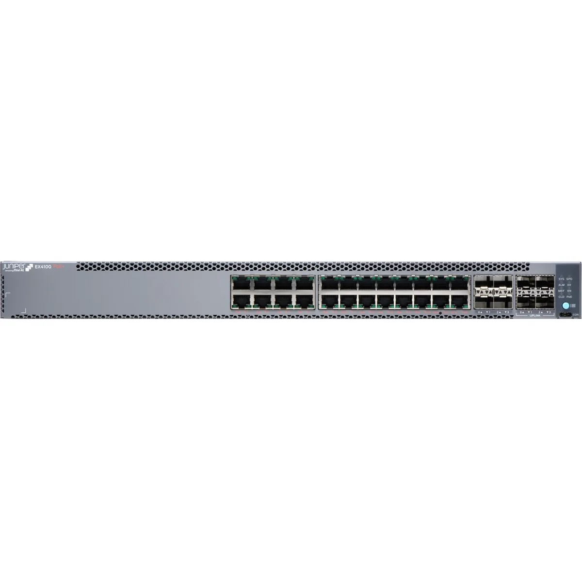 HPE Juniper Networking HPE Juniper Networking EX410024P 24-port 1GbE PoE+ switch module 4x10GbE 4x25GbE — product photo