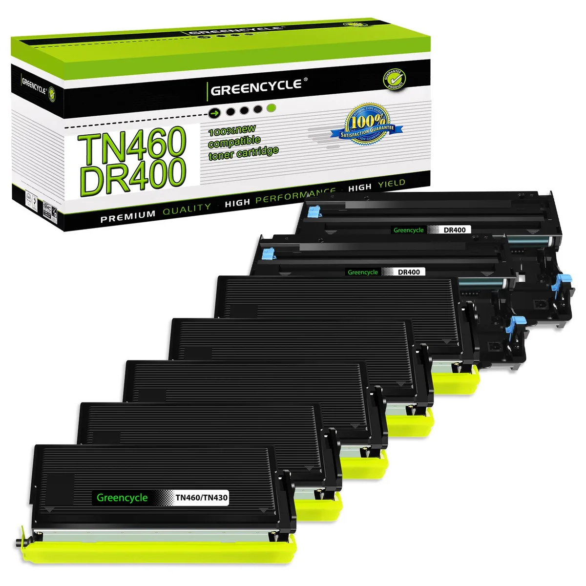 GREENCYCLE GREENCYCLE TN460 DR400 5 Toner 2 Drum Set — product photo
