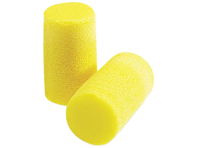 3M 3M 3101101 Classic Grande Ear Plugs PVC Foam Yellow 200 Pairs Box — product photo