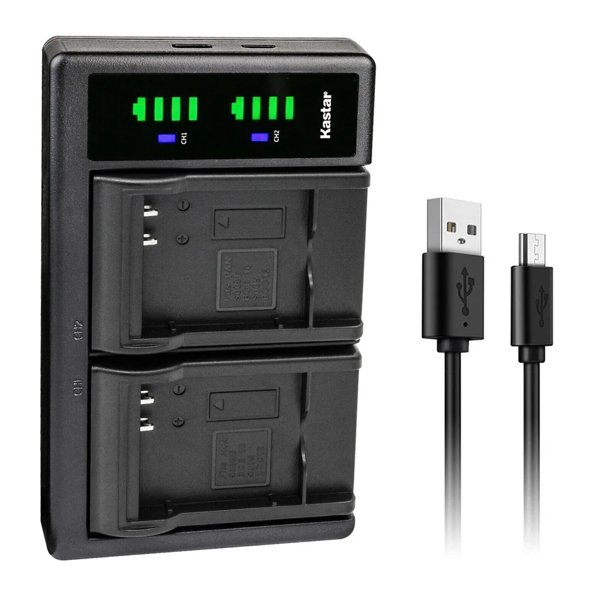 Kastar Kastar LTD2 USB Dual Charger for Kodak LB-080 NCA-K/102 PIXPRO SP1 SP360 ORBIT360 4K VR camera battery charger — product photo