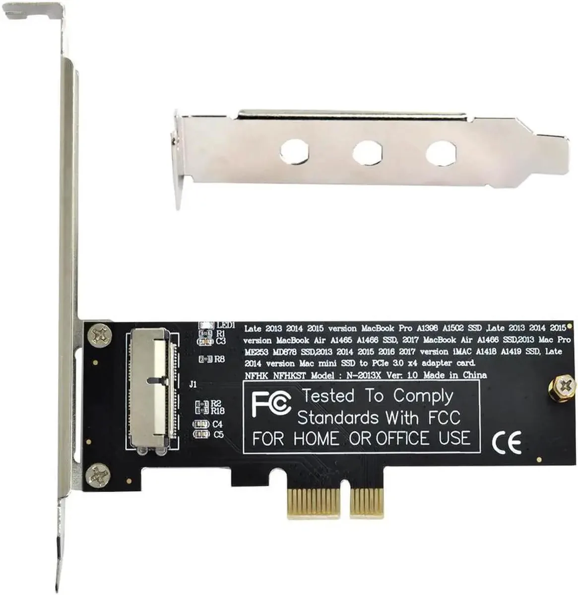 SMUGDESK SMUGDESK PCIE x1 to 12+16 Pin SSD Adapter 20132017 Mac A1493 A1502 A1465 A1466 — product photo