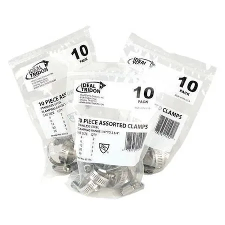 Ideal Ideal Zoro Select 671755J Hose Clamp Assortment Stainless Steel PK10 — product photo