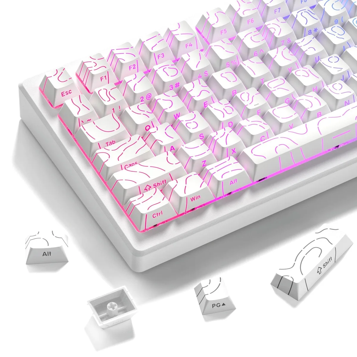 Womier Womier Topographic 3.0 PBT Keycap Set 98 Keys Cherry Profile — product photo