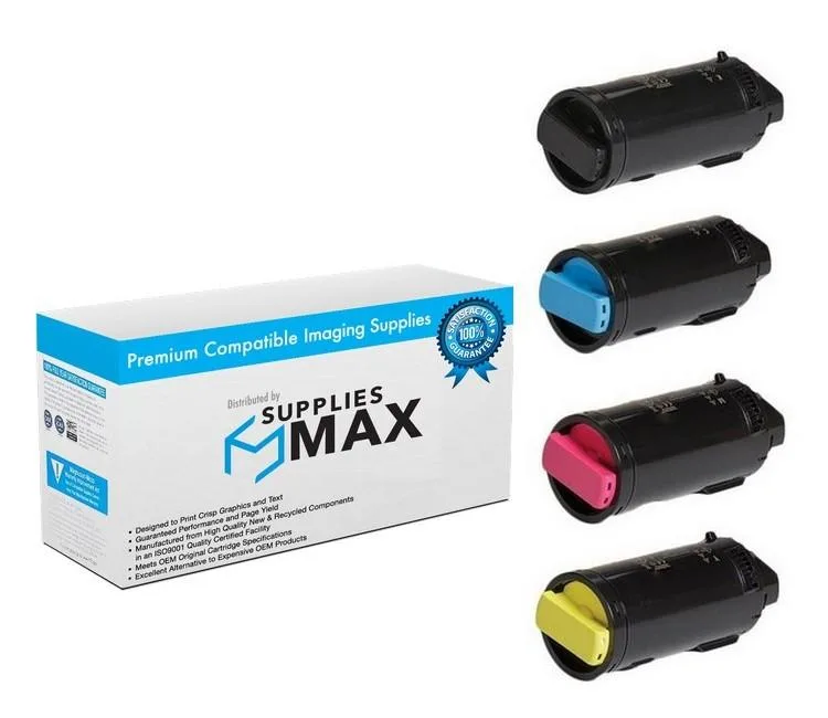 SuppliesMax SuppliesMax XERC600HY-COMBO High Yield Toner Cartridge Combo Pack (BK/C/M/Y) — product photo
