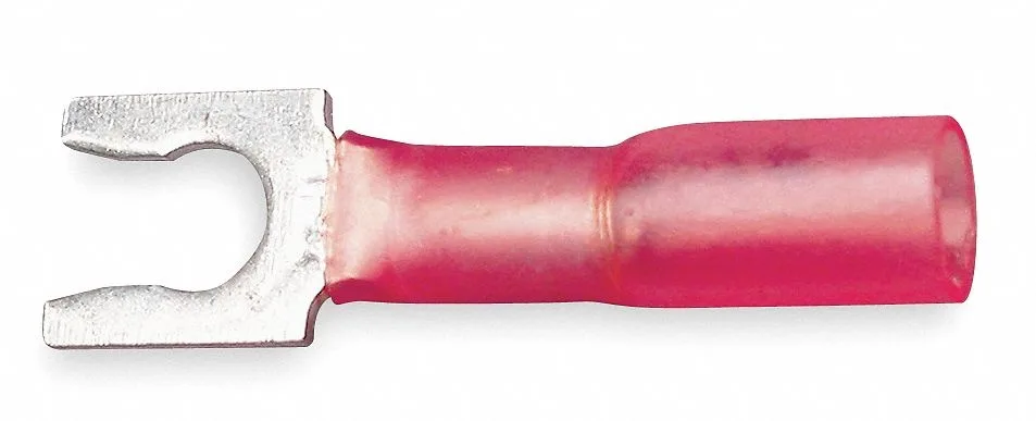 3M 3M MH18-6FLX Fork Terminal #6 Stud 18 AWG 600 V Heat Shrink Insulated 25 Pack — product photo