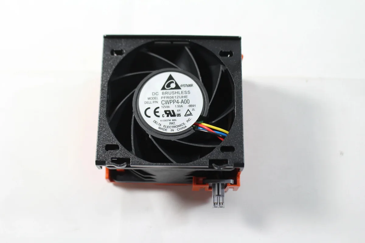 DELL DELL PowerEdge R7610 60mm 12V 1.5A Server Fan Orange R03D4 laptop replacement part — product photo