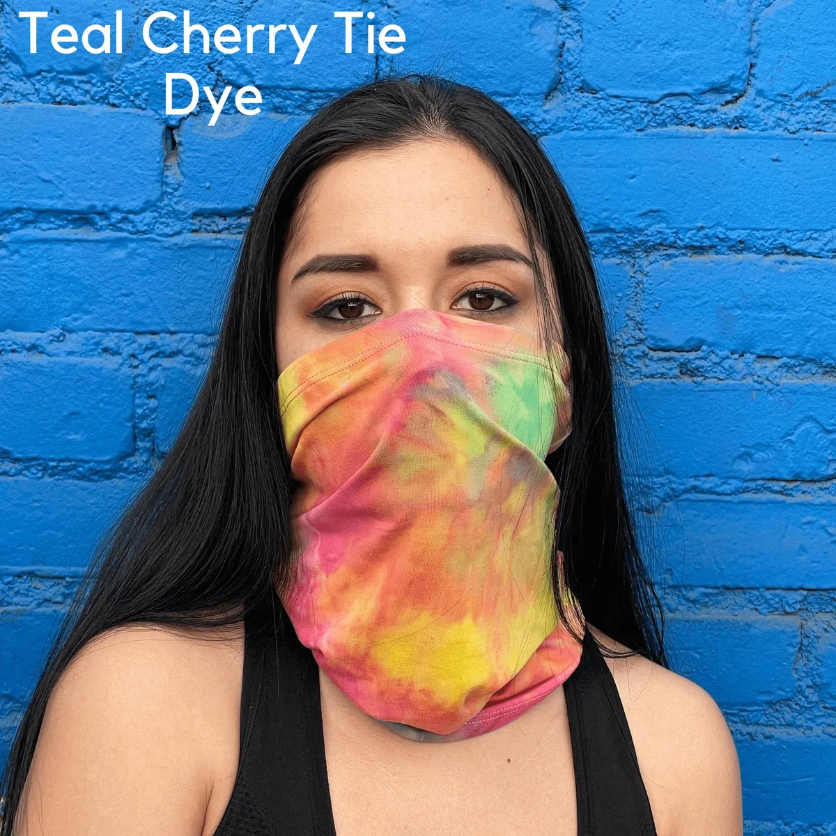 JupiterGear JupiterGear Neck Gaiter Face Mask Teal Cherry — product photo