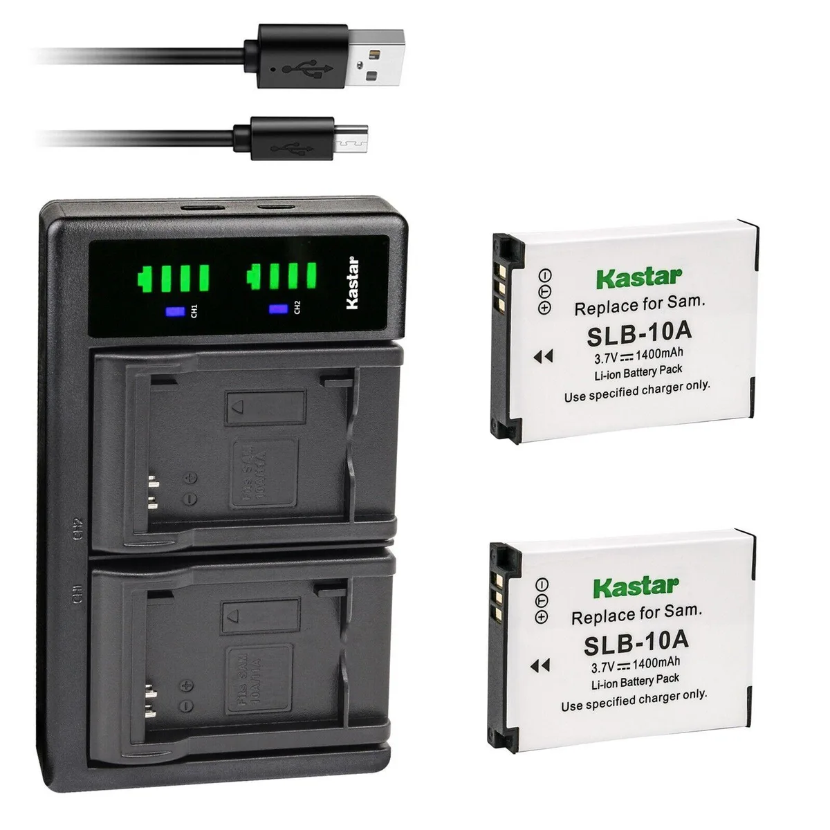 Kastar Kastar 2-Pack BN-VH105 Battery &amp; LTD2 USB Charger — product photo