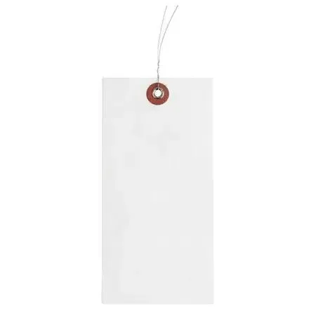 Value Brand Value Brand White Tyvek Wire Tag 1-3/8" x 2-3/4" 12" Wire 1000 Pack — product photo