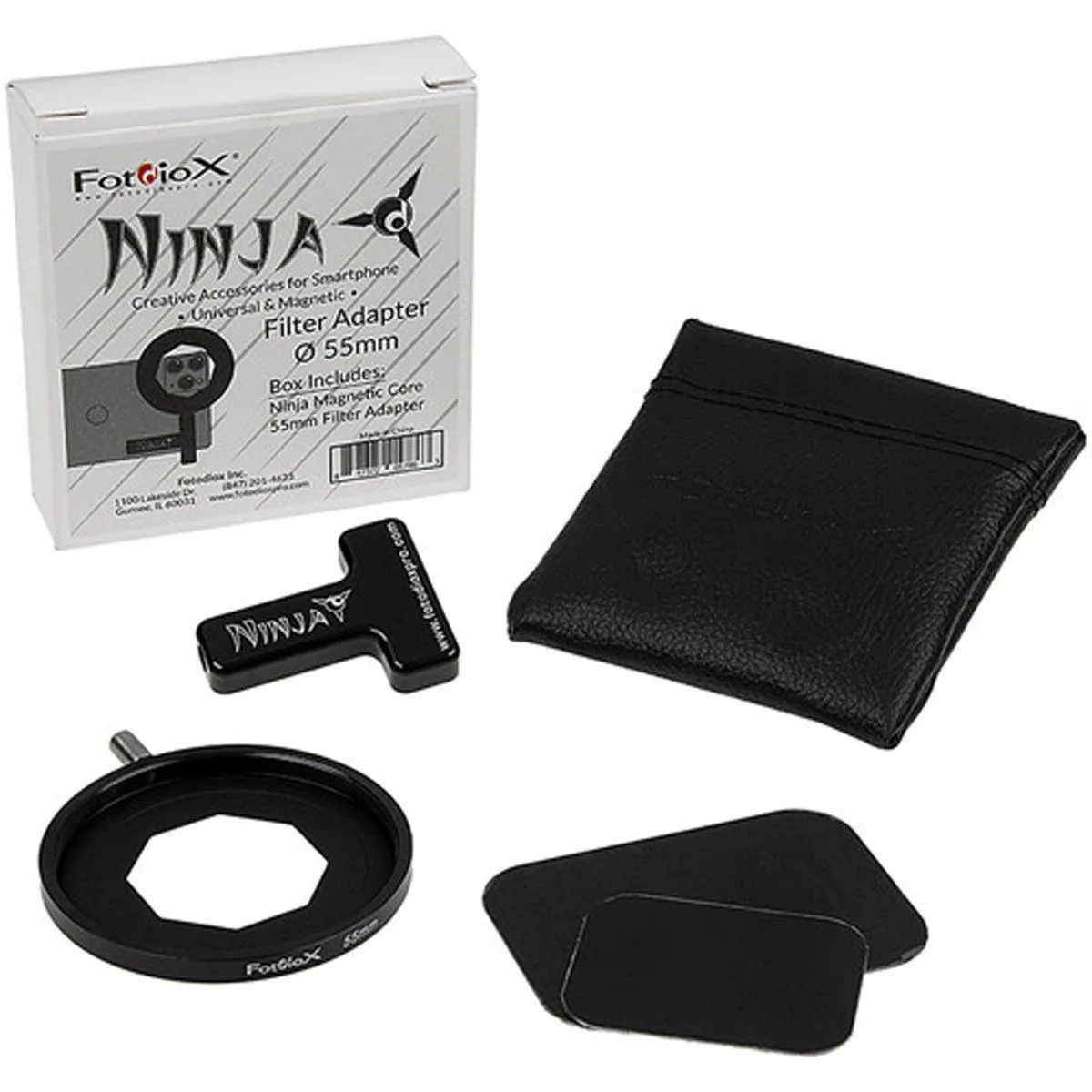Fotodiox Fotodiox Ninja 55mm Magnetic Filter Adapter Kit — product photo