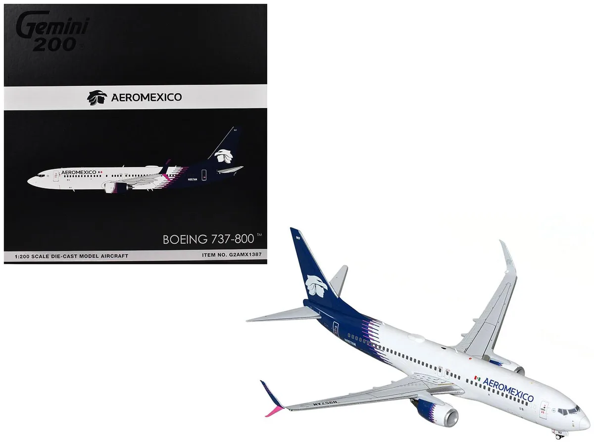 GeminiJets GeminiJets Boeing 737-800 AeroMexico N957AM 1/200 Diecast — product photo