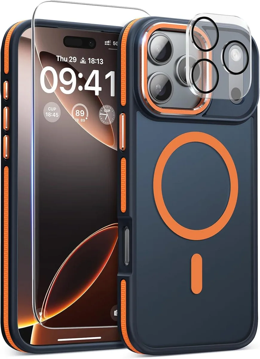 NuoTo NuoTo iPhone 17 Pro Max Magnetic 3 in 1 Case Cosmic Orange — product photo