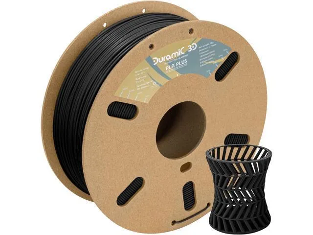 LORDWORLD LORDWORLD PLA+ Filament 1.75mm Black 1kg Cardboard Spool — product photo