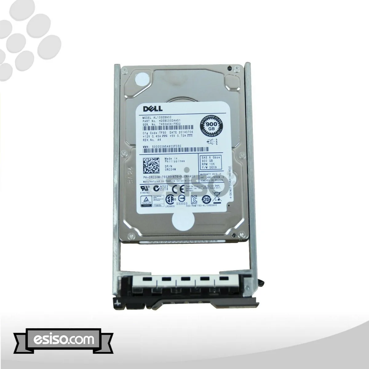 DELL DELL AL13SEB900 900GB 10K SAS 2.5" internal hard drive — product photo