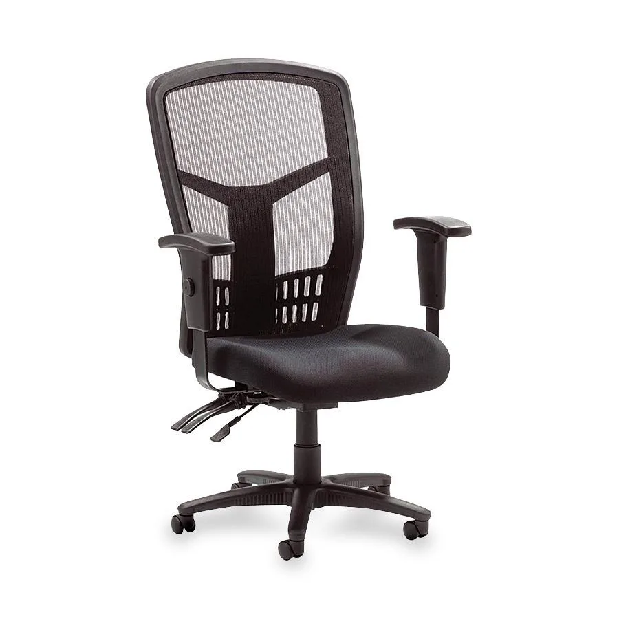 Lorell Lorell 86200 Executive High-Back Mesh Chair Black 28x45 office furniture — product photo