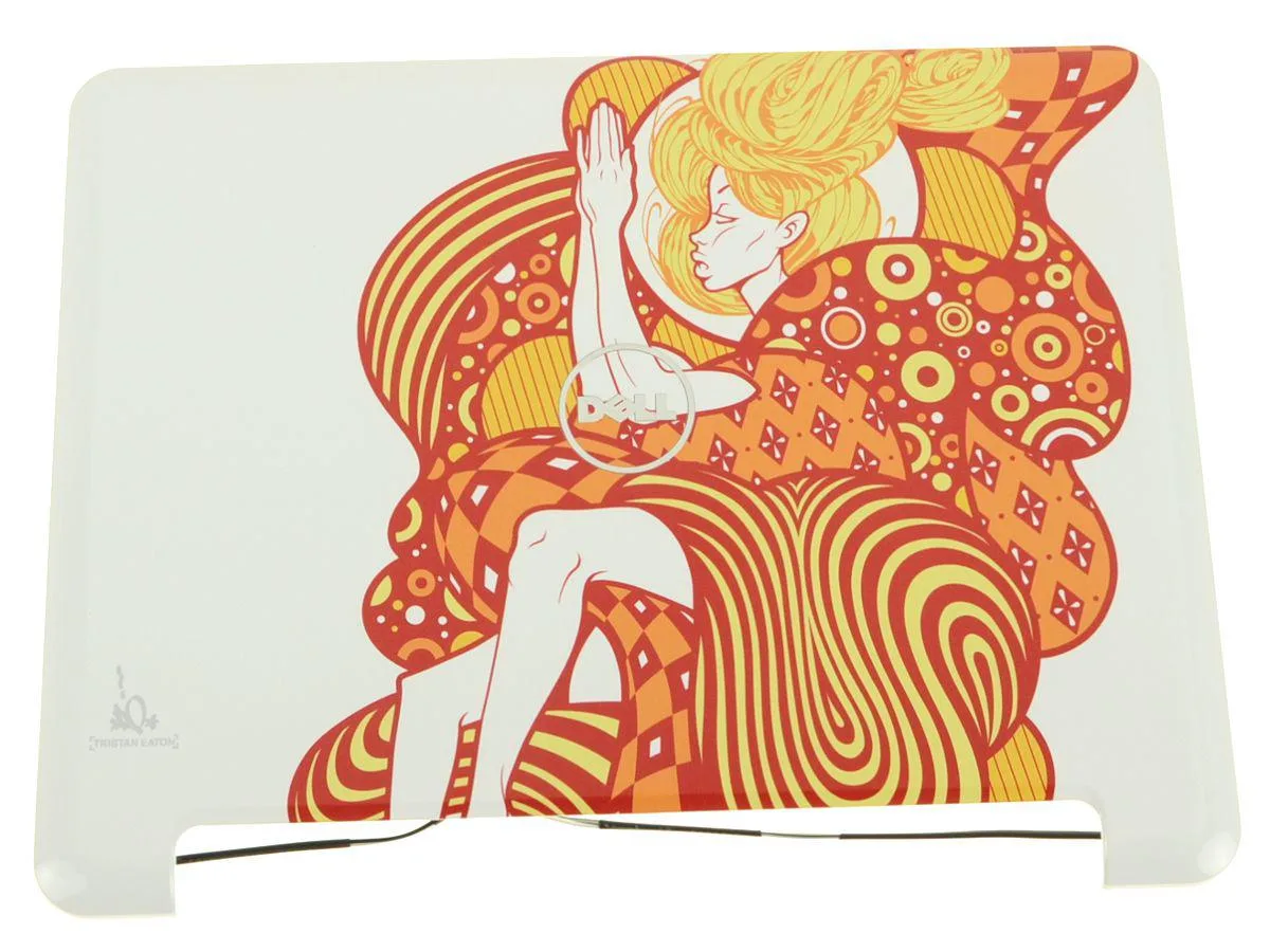 DELL DELL Inspiron Mini 12 1210 LCD Back Cover Lid J755M The Muse in Orange — product photo