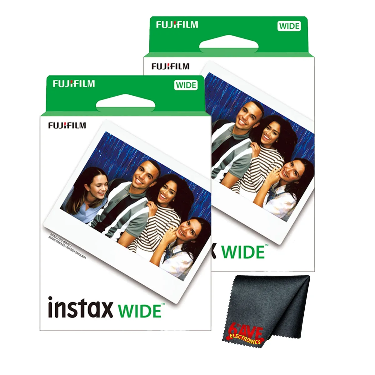 FUJIFILM FUJIFILM instax Wide Instant Film 40 exposures with microfiber cloth — product photo