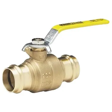 Brass ball valve with lever handle press fitting