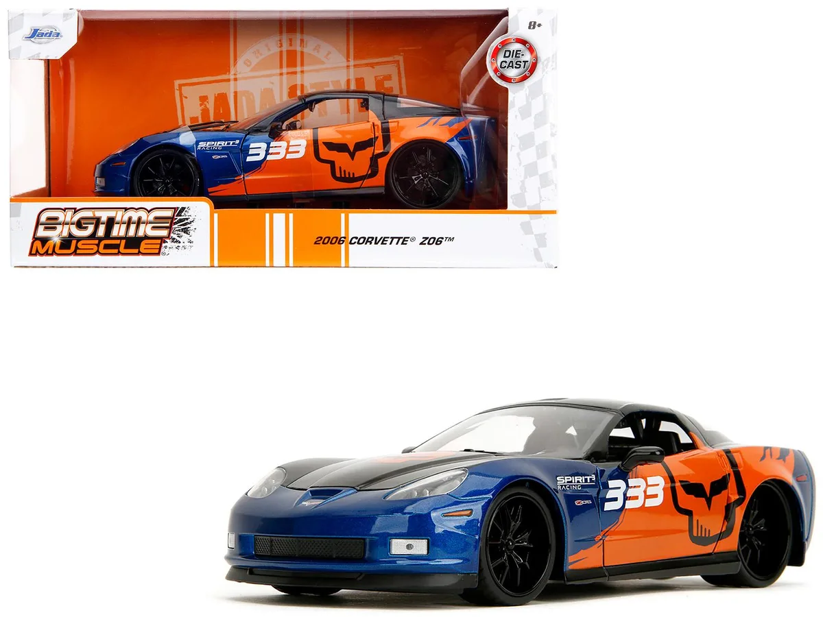 Jada Jada 2006 Chevrolet Corvette Z06 #333 Spirit Racing 1/24 Diecast — product photo