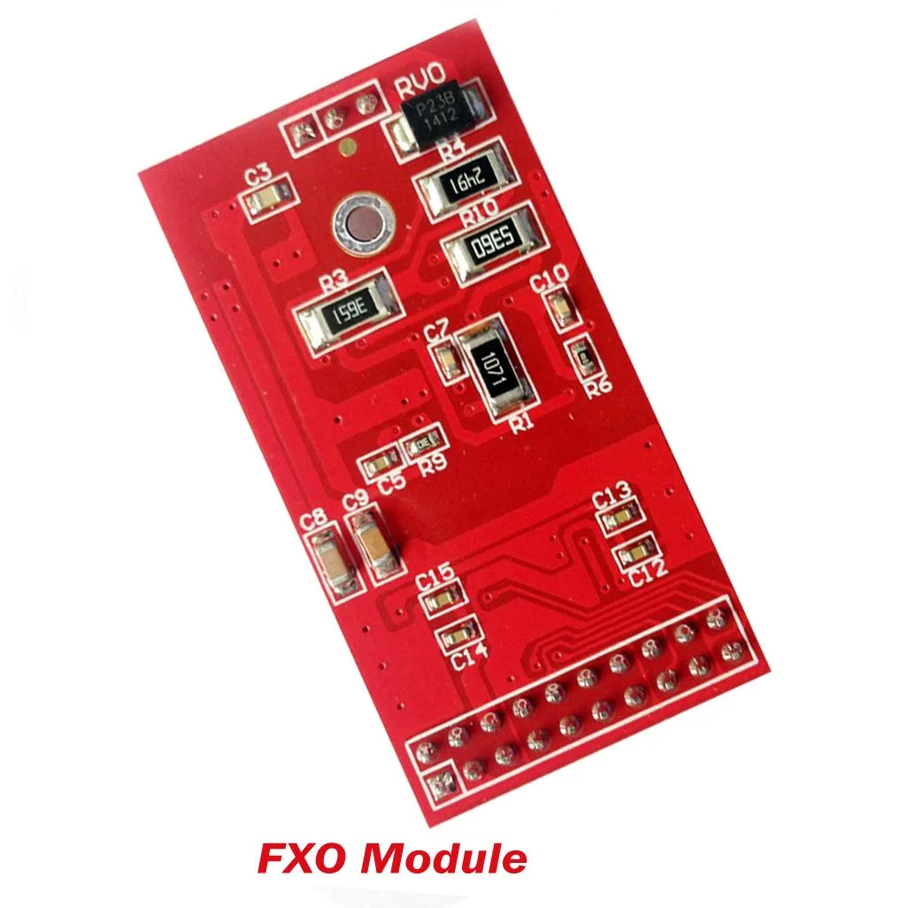 Roby Technology Co., Limited Roby Technology Co., Limited X100M FXO Module Red Single Channel telephone accessory — product photo