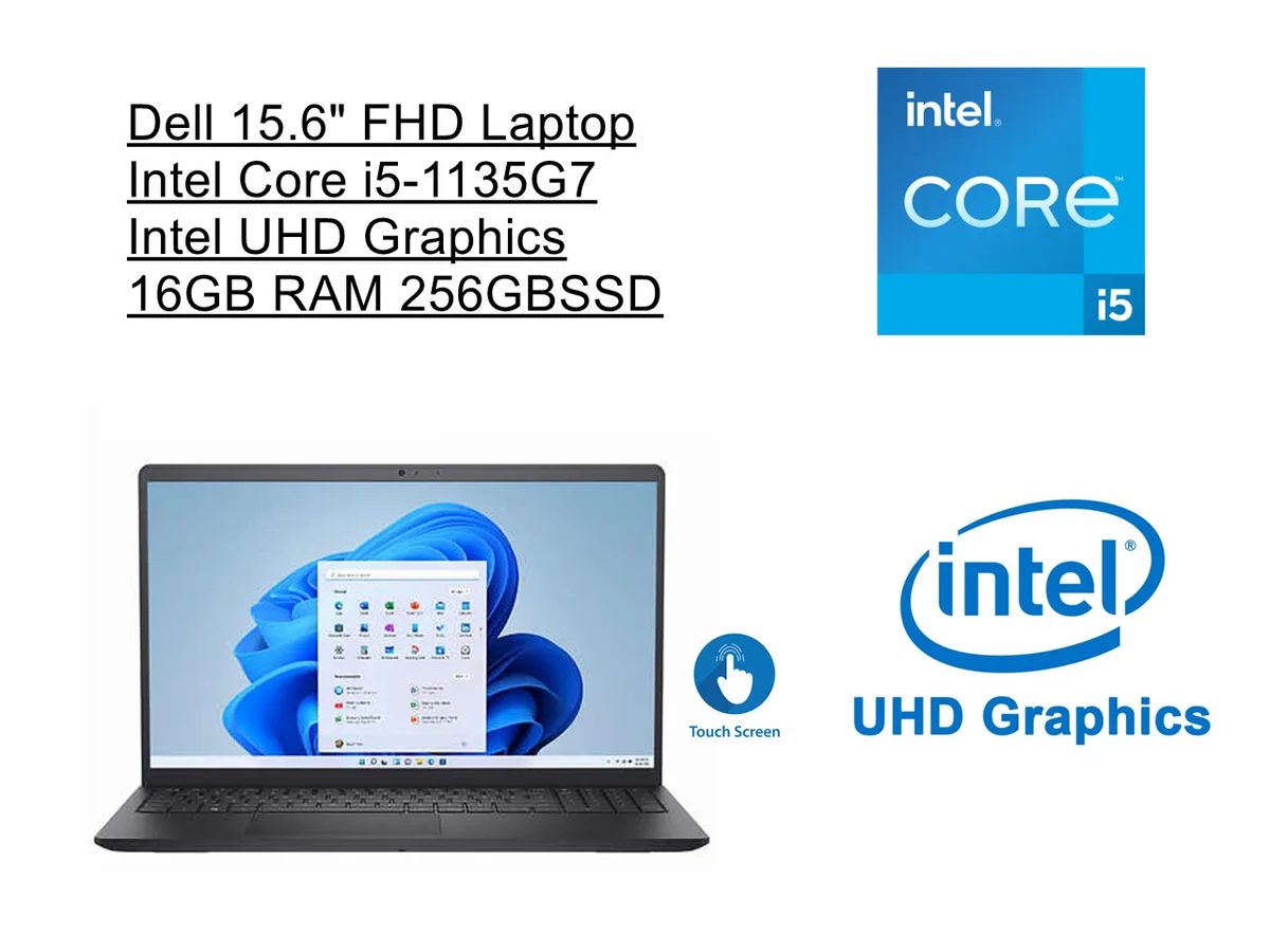 DELL Dell Inspiron 15.6" Touchscreen i5-1135G7 16GB 256GB Laptop — product photo
