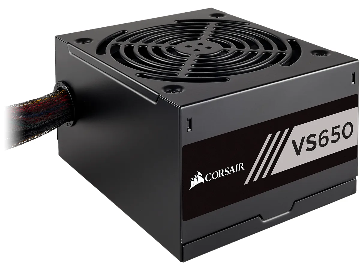Corsair Corsair CP-9020172-NA VS650 650W power supply — product photo