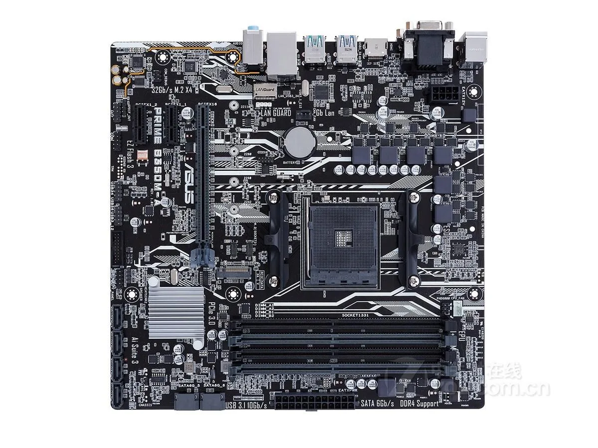 ASUS ASUS PRIME B350M-A AMD B350 DDR4 64GB Micro ATX motherboard — product photo