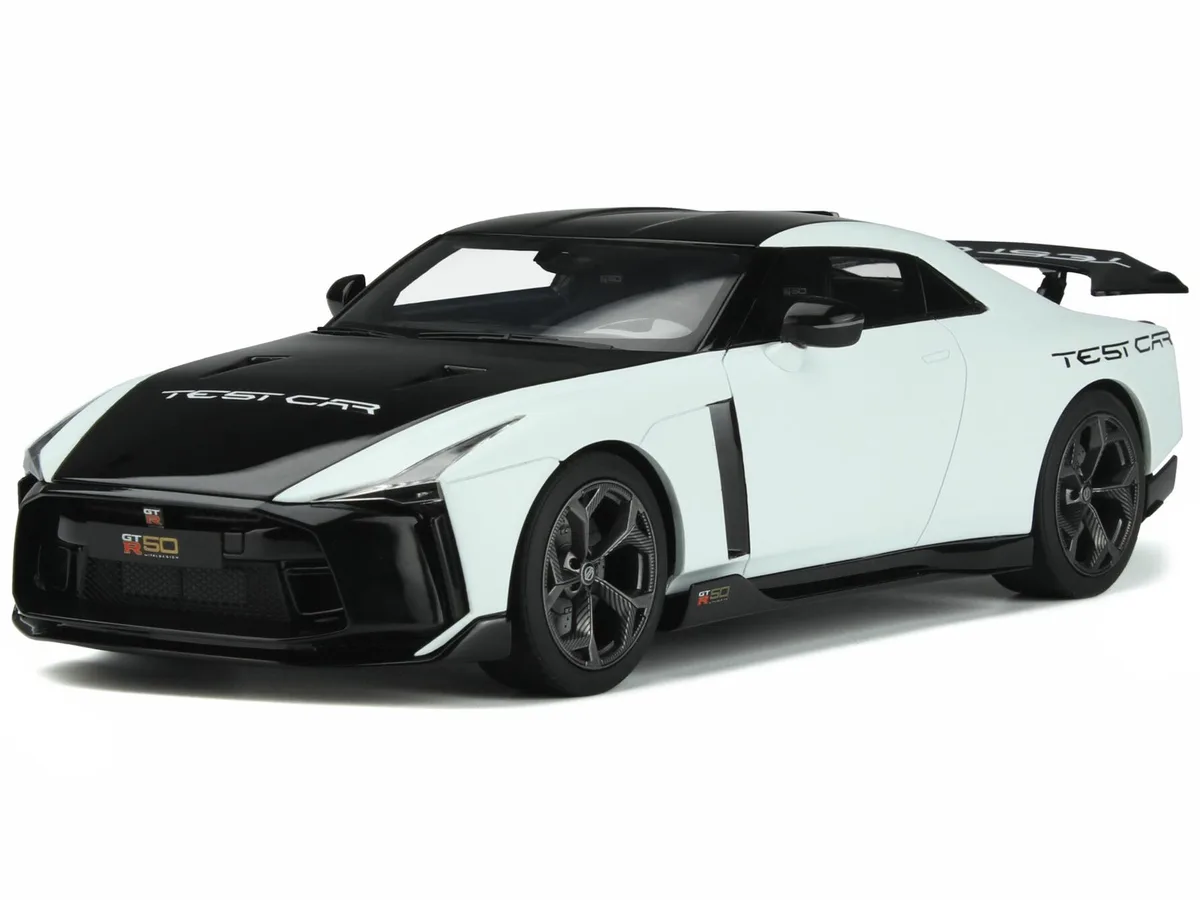 GT Spirit GT Spirit 2021 Nissan GT-R50 Test Car Black White 1/18 hobby collectible — product photo