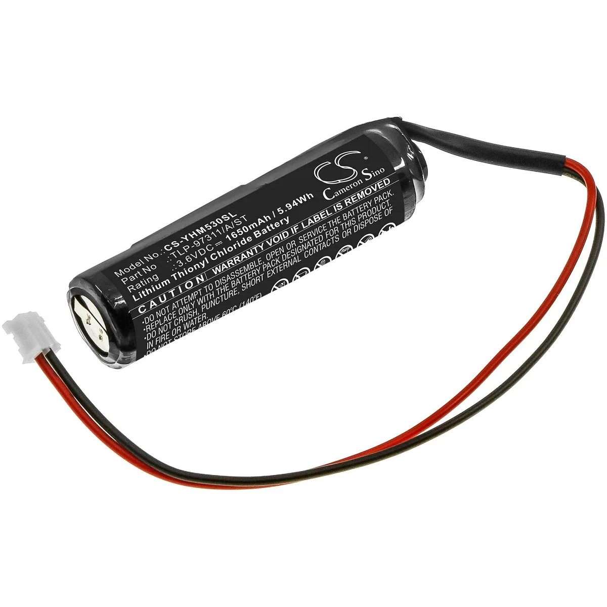 Cameron &amp; Co Cameron &amp; Co DS-CS-YHM530SL laptop battery 3.6V 1.65Ah Li-SOCl2 black — product photo