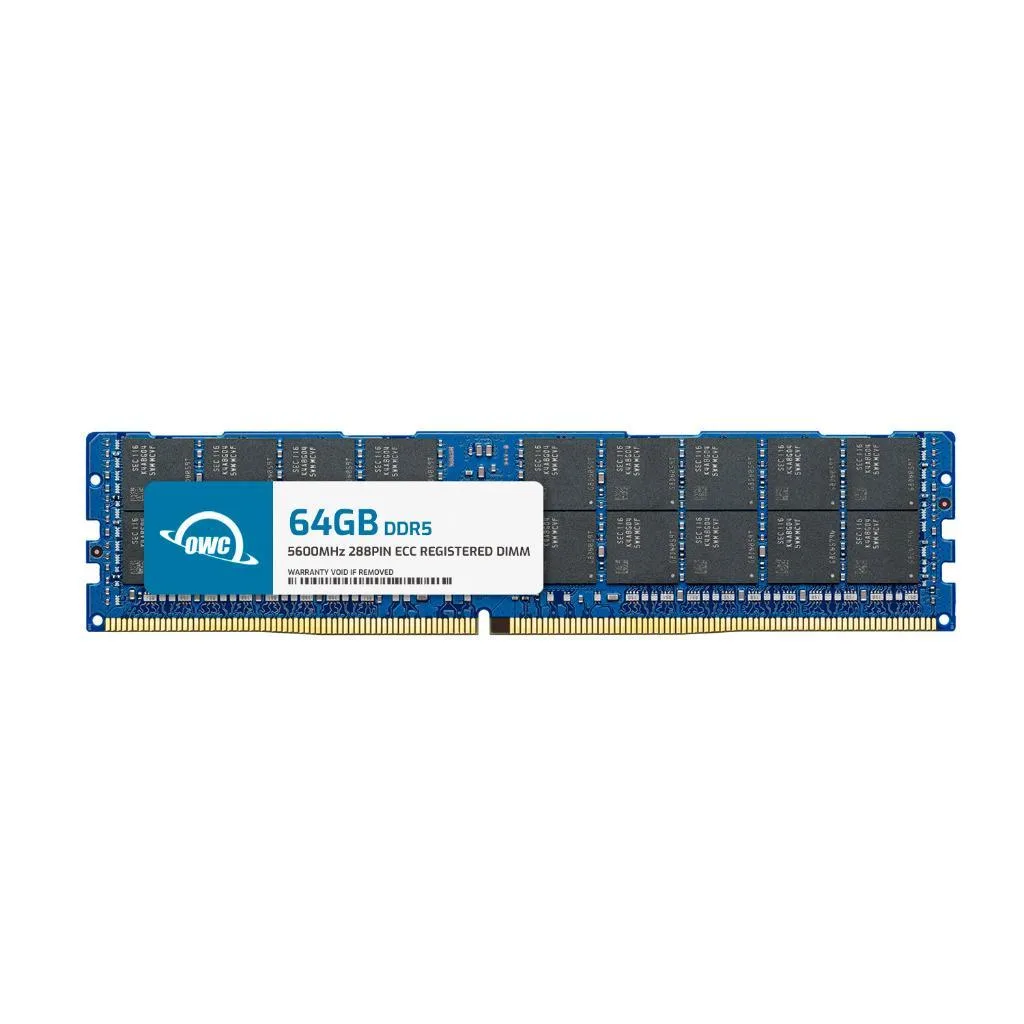 OWC OWC 64GB DDR5 5600 ECC Registered RDIMM 2Rx4 CL46 1.1V memory upgrade — product photo