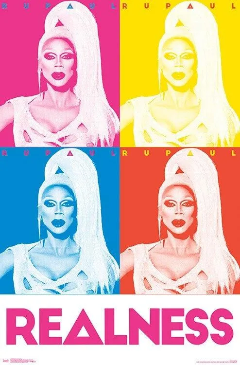 Posterazzi RuPaul Realness poster print 22 by 34 inches on heavy stock paper