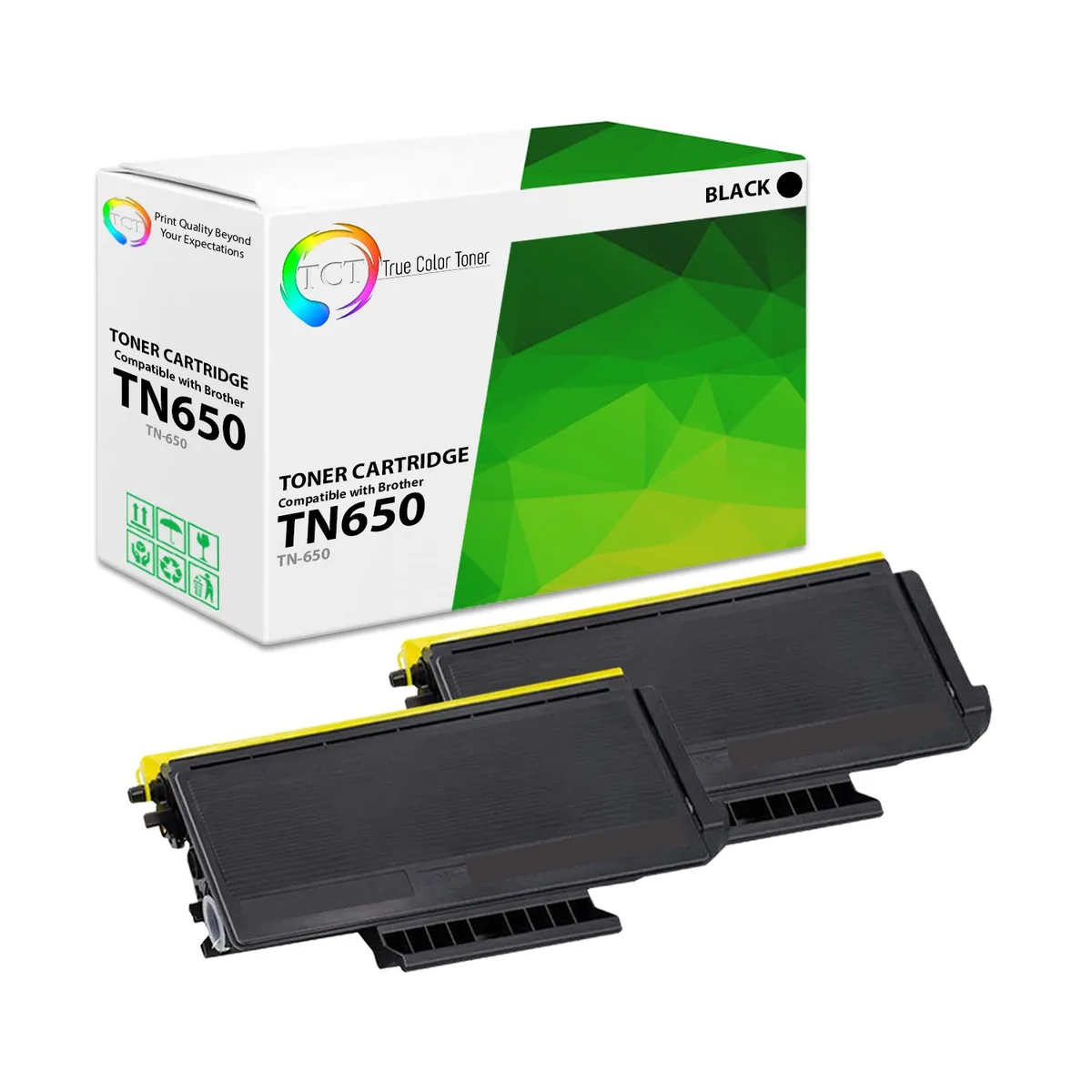 True Color Toner True Color Toner TN-650 Black 2 Pack 8000 Pages — product photo