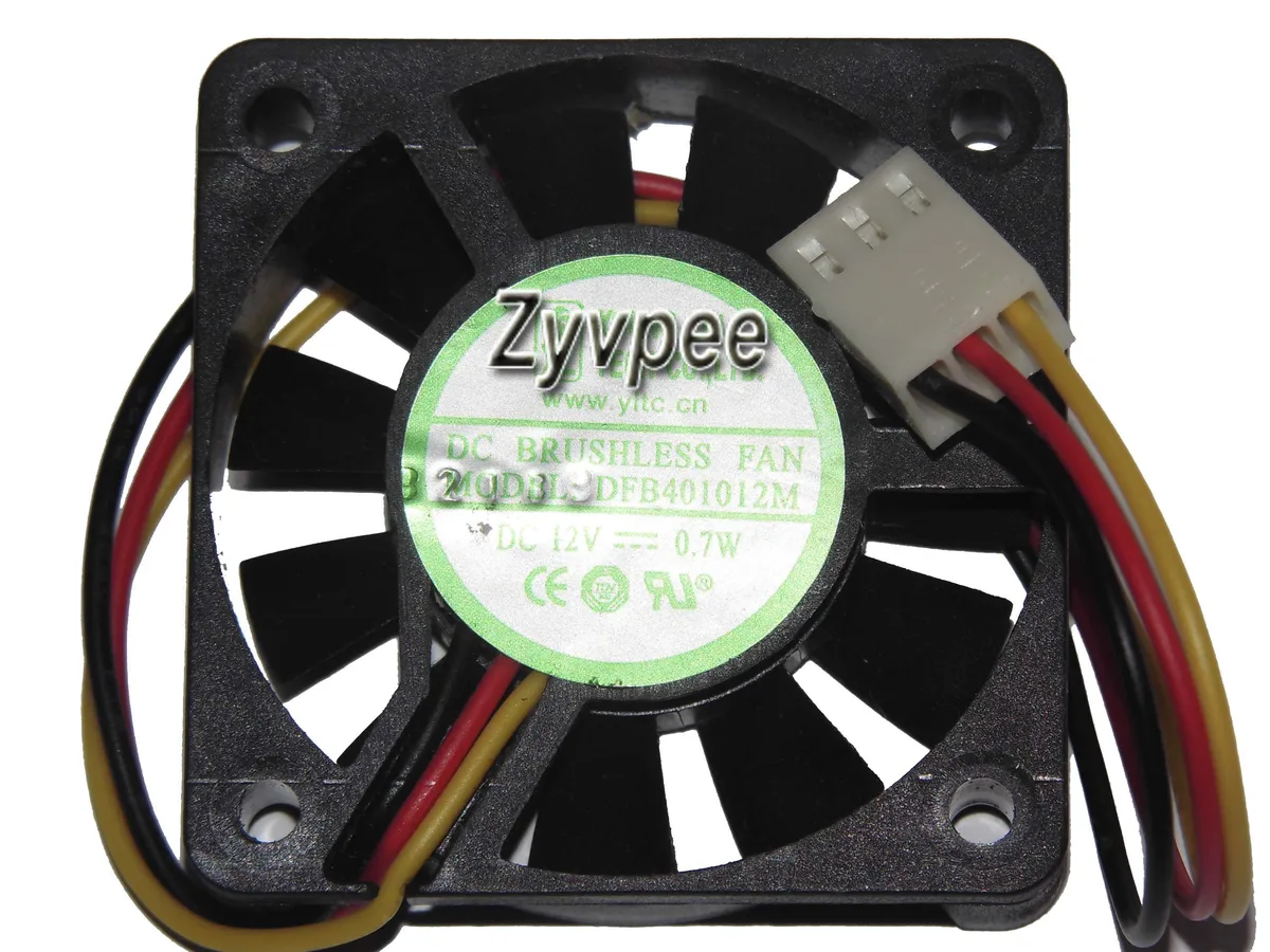 Zyvpee Zyvpee DFB401012M 40x10mm 12V 3 Pin case fan — product photo