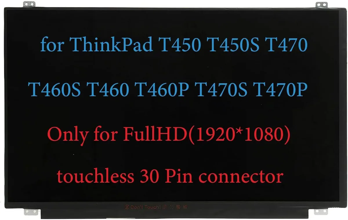 NUOLAISUN NUOLAISUN 30-Pin 1920x1080 Laptop Screen for ThinkPad T450 T460 T470 — product photo