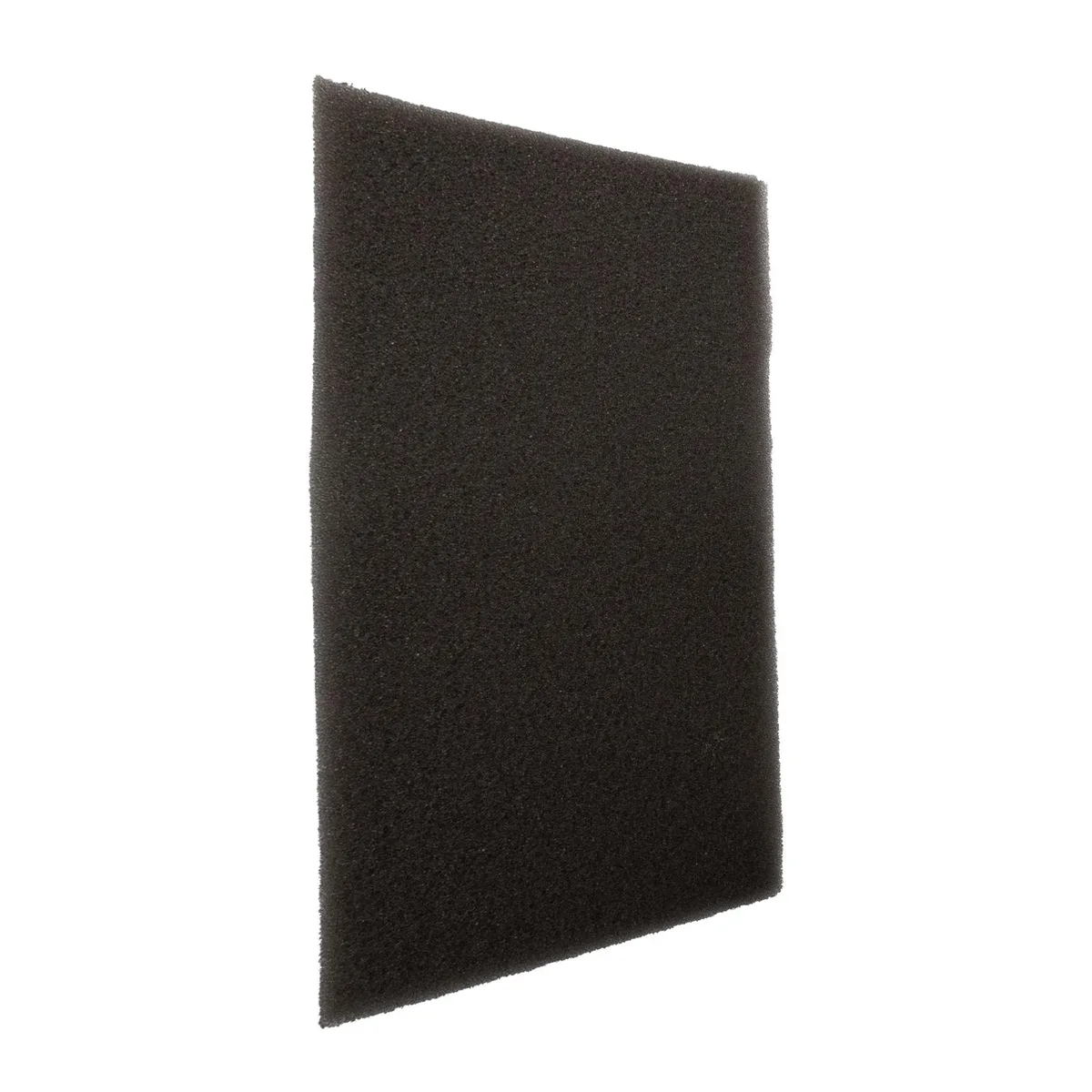 White rectangular projector air filter module with black mesh screen and plastic frame, model MU05842