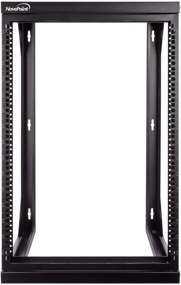 TAURKENAM TAURKENAM 15U Wall Mount Server Rack Swing Gate 18" Deep Black — product photo