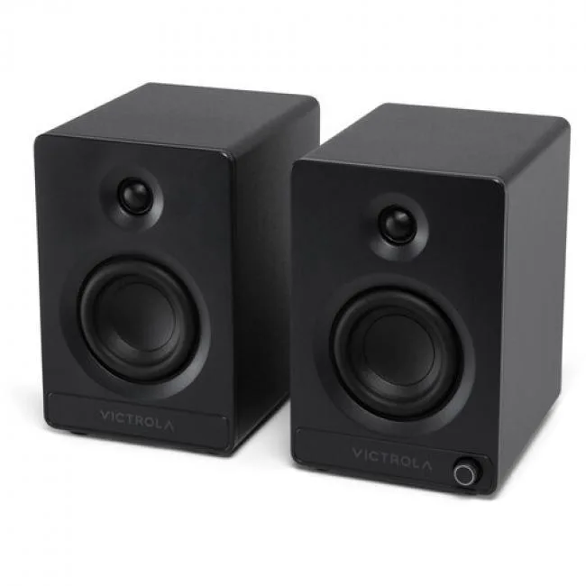 Victrola Victrola VPS-400-BLK Tempo Bluetooth Bookshelf Speakers — product photo